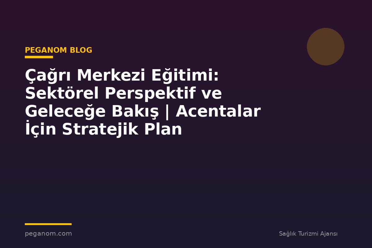 Çağrı Merkezi Eğitimi: Sektörel Perspektif ve Geleceğe Bakış | Acentalar İçin Stratejik Plan