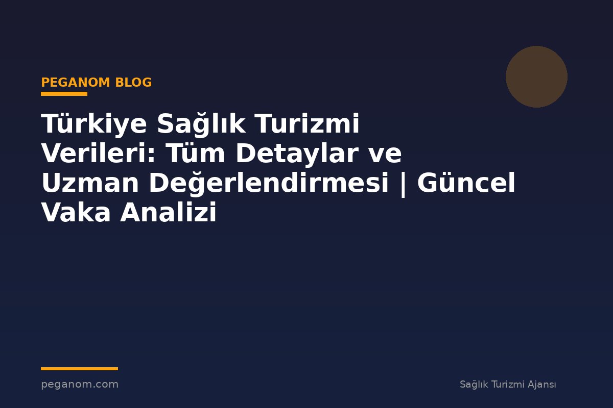 Türkiye Sağlık Turizmi Verileri: Tüm Detaylar ve Uzman Değerlendirmesi | Güncel Vaka Analizi