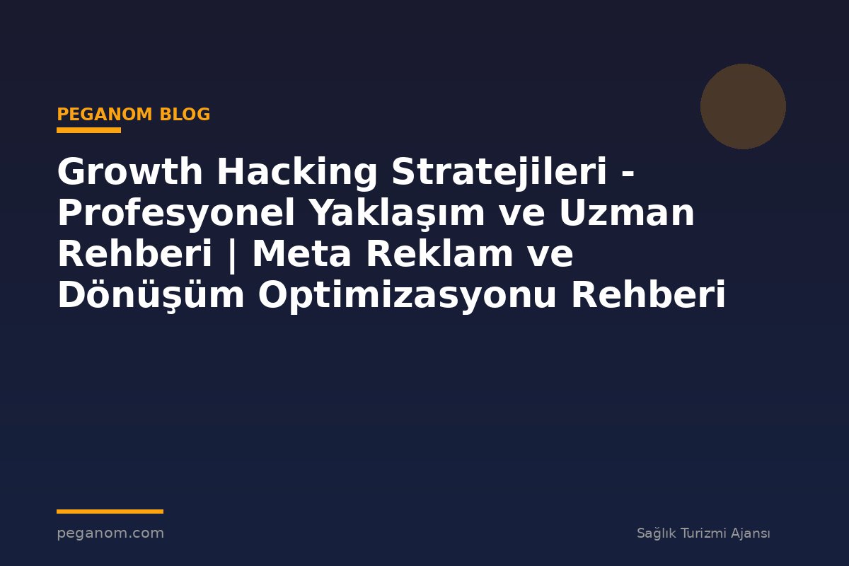 Growth Hacking Stratejileri - Profesyonel Yaklaşım ve Uzman Rehberi | Meta Reklam ve Dönüşüm Optimizasyonu Rehberi
