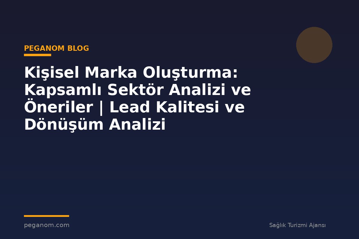 Kişisel Marka Oluşturma: Kapsamlı Sektör Analizi ve Öneriler | Lead Kalitesi ve Dönüşüm Analizi