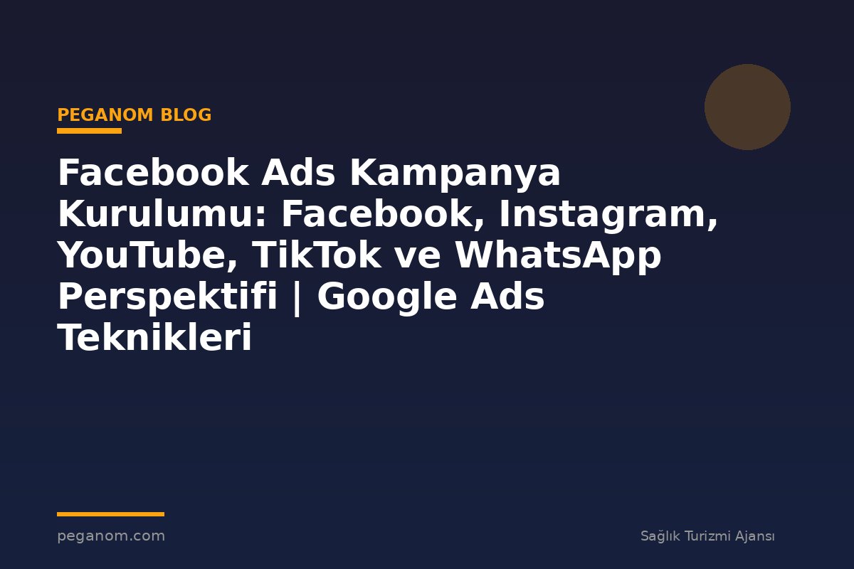 Facebook Ads Kampanya Kurulumu: Facebook, Instagram, YouTube, TikTok ve WhatsApp Perspektifi | Google Ads Teknikleri