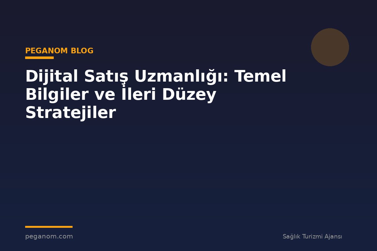 Dijital Satış Uzmanlığı: Temel Bilgiler ve İleri Düzey Stratejiler