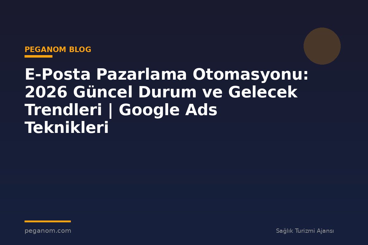 E-Posta Pazarlama Otomasyonu: 2026 Güncel Durum ve Gelecek Trendleri | Google Ads Teknikleri