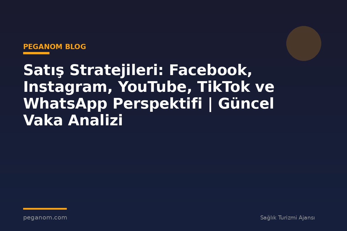 Satış Stratejileri: Facebook, Instagram, YouTube, TikTok ve WhatsApp Perspektifi | Güncel Vaka Analizi