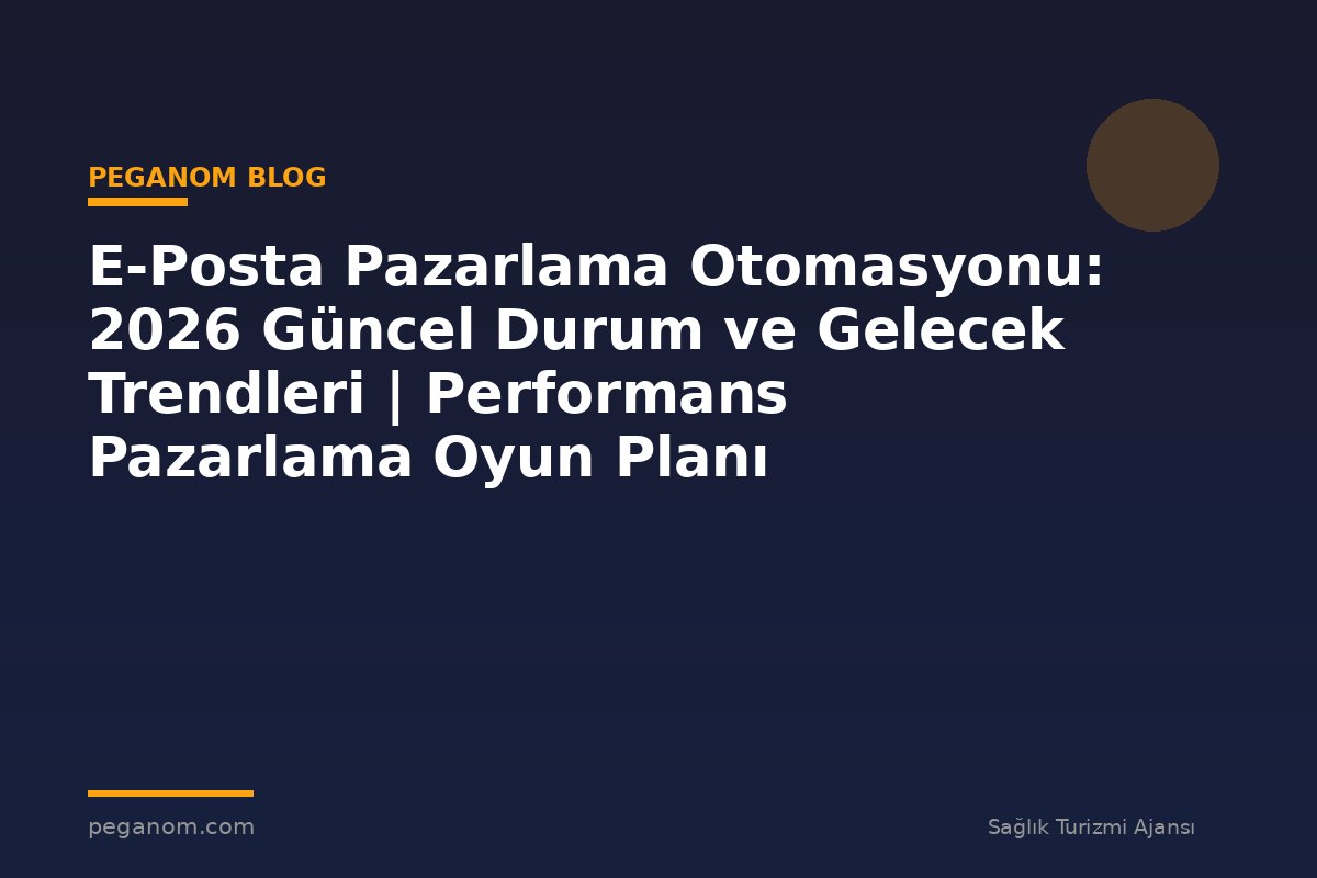 E-Posta Pazarlama Otomasyonu: 2026 Güncel Durum ve Gelecek Trendleri | Performans Pazarlama Oyun Planı
