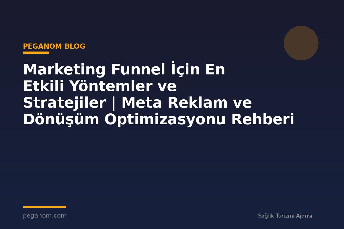 Marketing Funnel İçin En Etkili Yöntemler ve Stratejiler | Meta Reklam ve Dönüşüm Optimizasyonu Rehberi