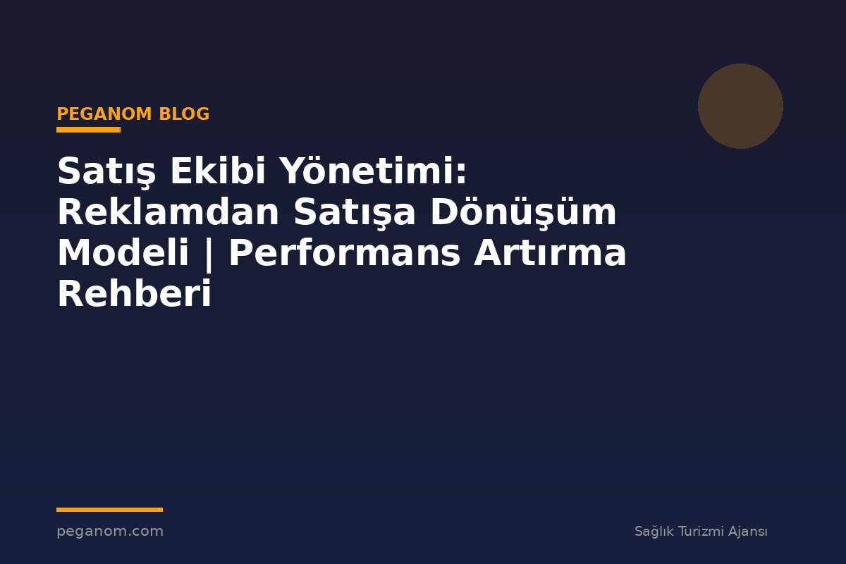 Satış Ekibi Yönetimi: Reklamdan Satışa Dönüşüm Modeli | Performans Artırma Rehberi