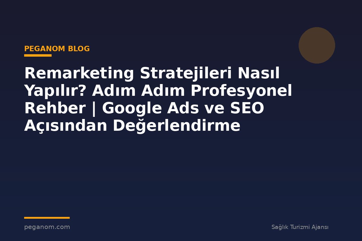 Remarketing Stratejileri Nasıl Yapılır? Adım Adım Profesyonel Rehber | Google Ads ve SEO Açısından Değerlendirme