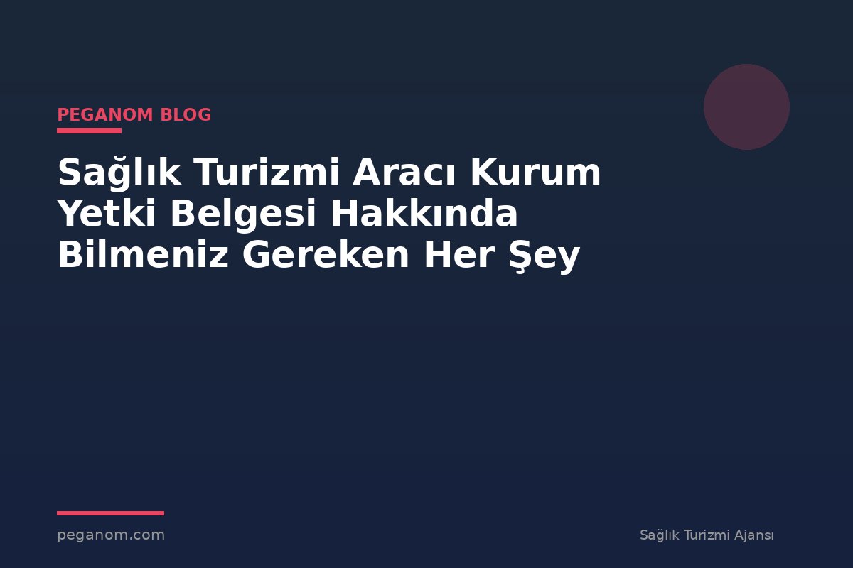 Sağlık Turizmi Aracı Kurum Yetki Belgesi Hakkında Bilmeniz Gereken Her Şey