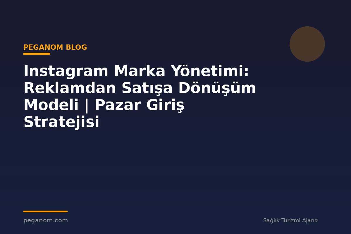Instagram Marka Yönetimi: Reklamdan Satışa Dönüşüm Modeli | Pazar Giriş Stratejisi