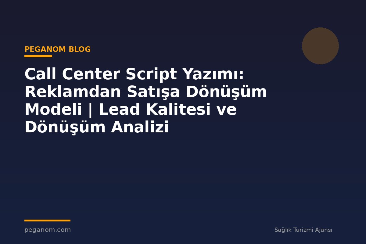 Call Center Script Yazımı: Reklamdan Satışa Dönüşüm Modeli | Lead Kalitesi ve Dönüşüm Analizi