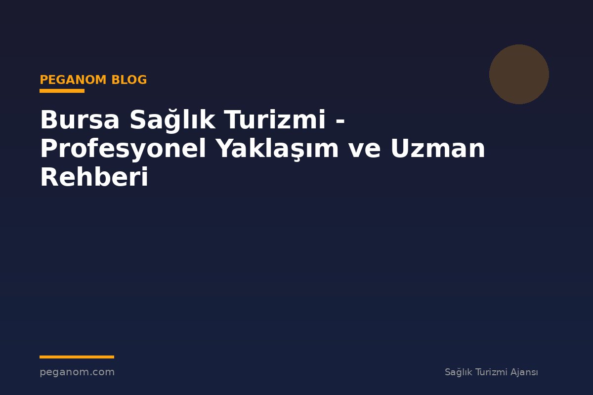 Bursa Sağlık Turizmi - Profesyonel Yaklaşım ve Uzman Rehberi