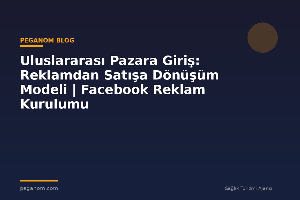 Uluslararası Pazara Giriş: Reklamdan Satışa Dönüşüm Modeli | Facebook Reklam Kurulumu