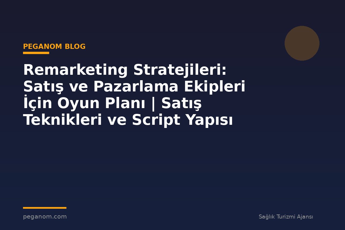 Remarketing Stratejileri: Satış ve Pazarlama Ekipleri İçin Oyun Planı | Satış Teknikleri ve Script Yapısı