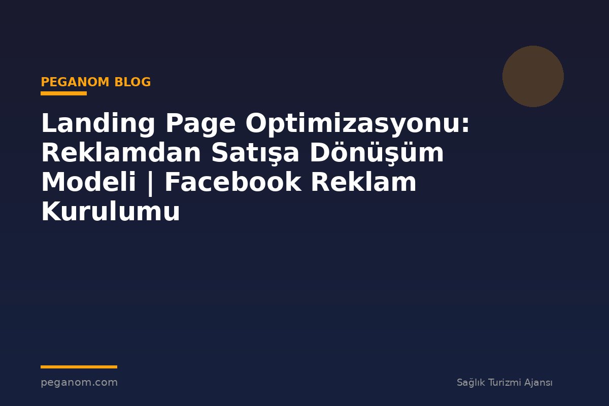 Landing Page Optimizasyonu: Reklamdan Satışa Dönüşüm Modeli | Facebook Reklam Kurulumu