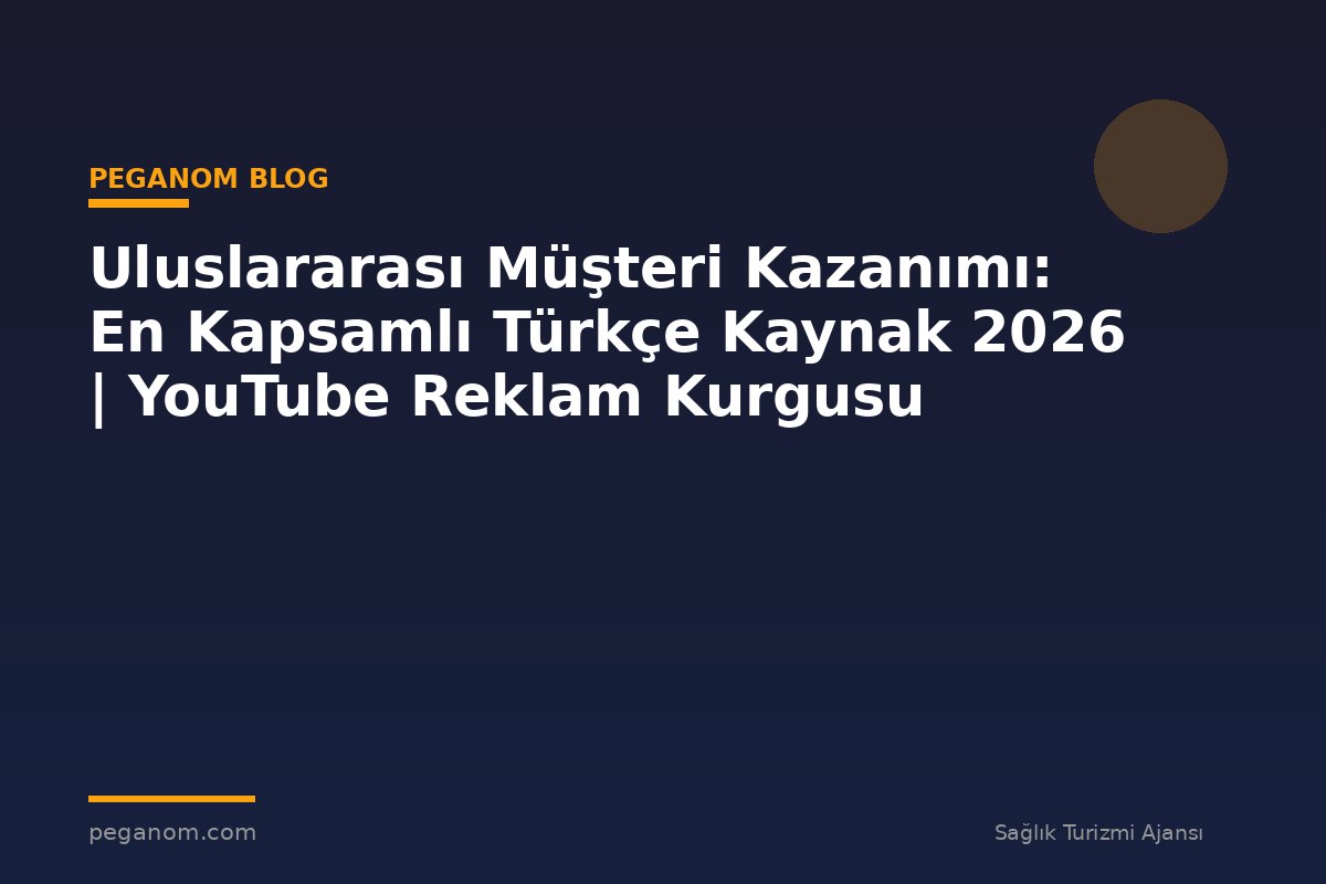 Uluslararası Müşteri Kazanımı: En Kapsamlı Türkçe Kaynak 2026 | YouTube Reklam Kurgusu