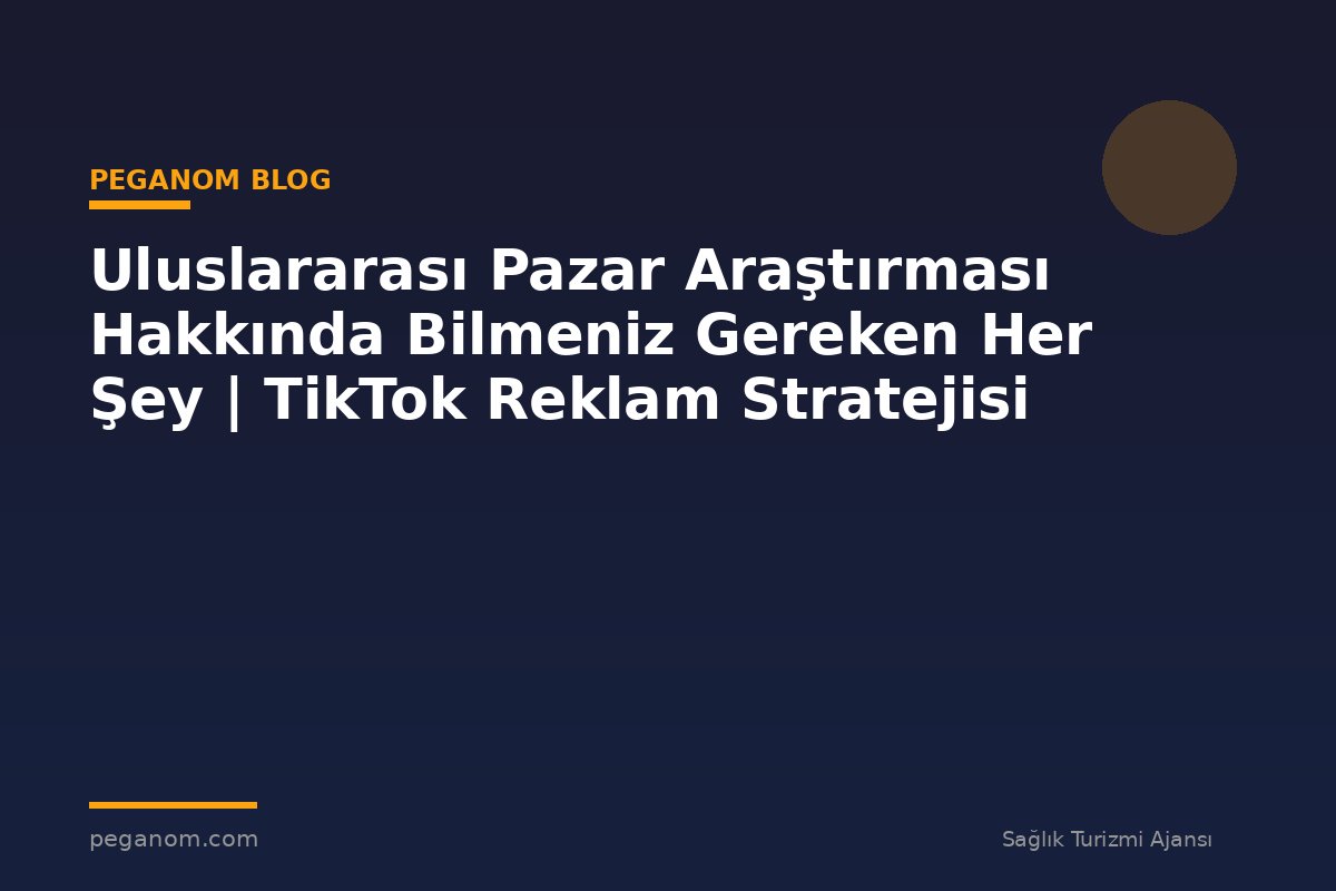 Uluslararası Pazar Araştırması Hakkında Bilmeniz Gereken Her Şey | TikTok Reklam Stratejisi