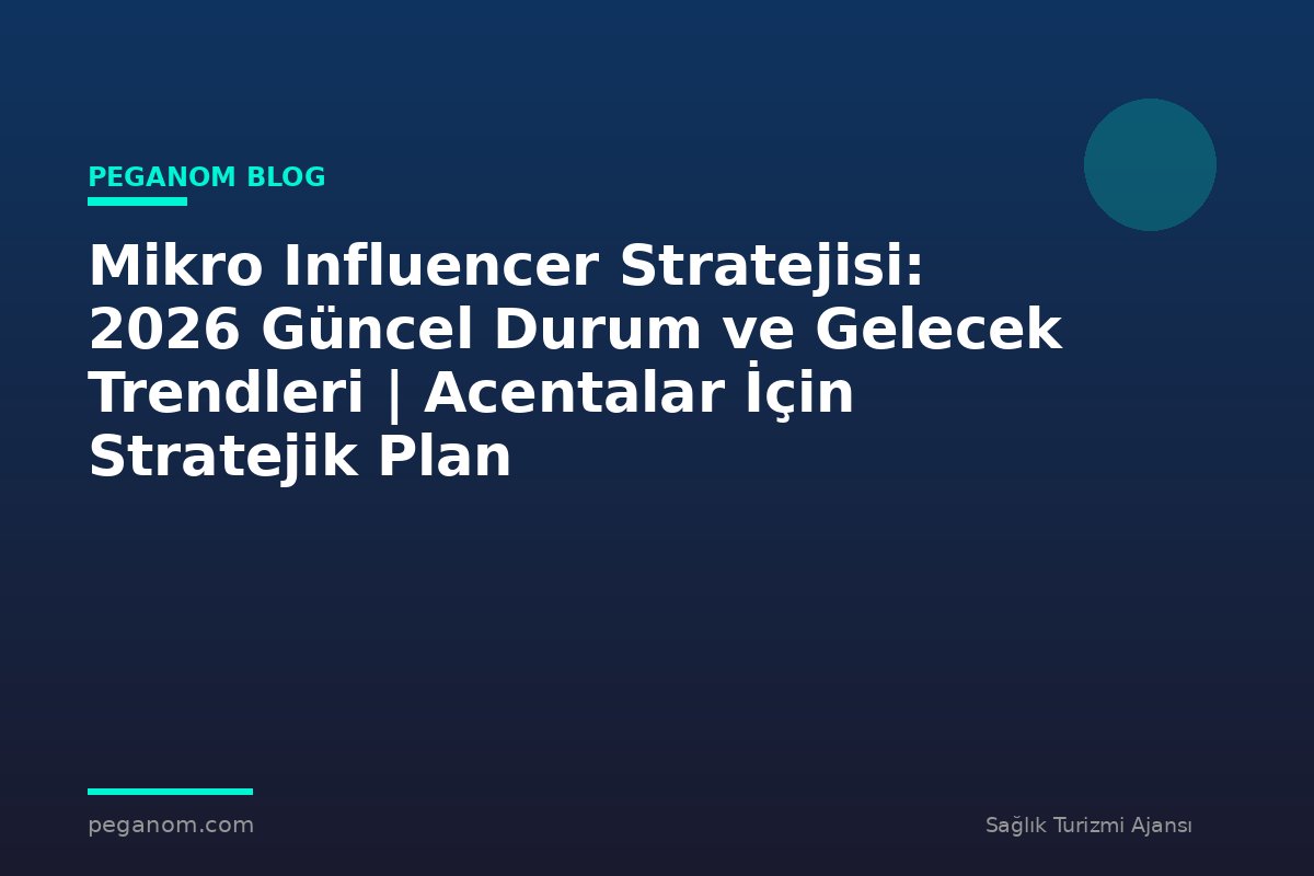 Mikro Influencer Stratejisi: 2026 Güncel Durum ve Gelecek Trendleri | Acentalar İçin Stratejik Plan