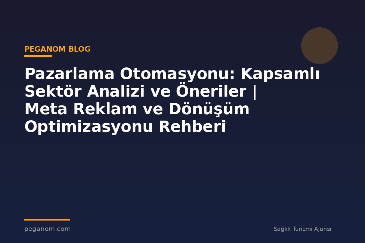 Pazarlama Otomasyonu: Kapsamlı Sektör Analizi ve Öneriler | Meta Reklam ve Dönüşüm Optimizasyonu Rehberi