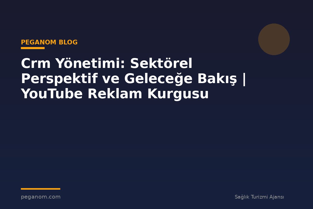 Crm Yönetimi: Sektörel Perspektif ve Geleceğe Bakış | YouTube Reklam Kurgusu