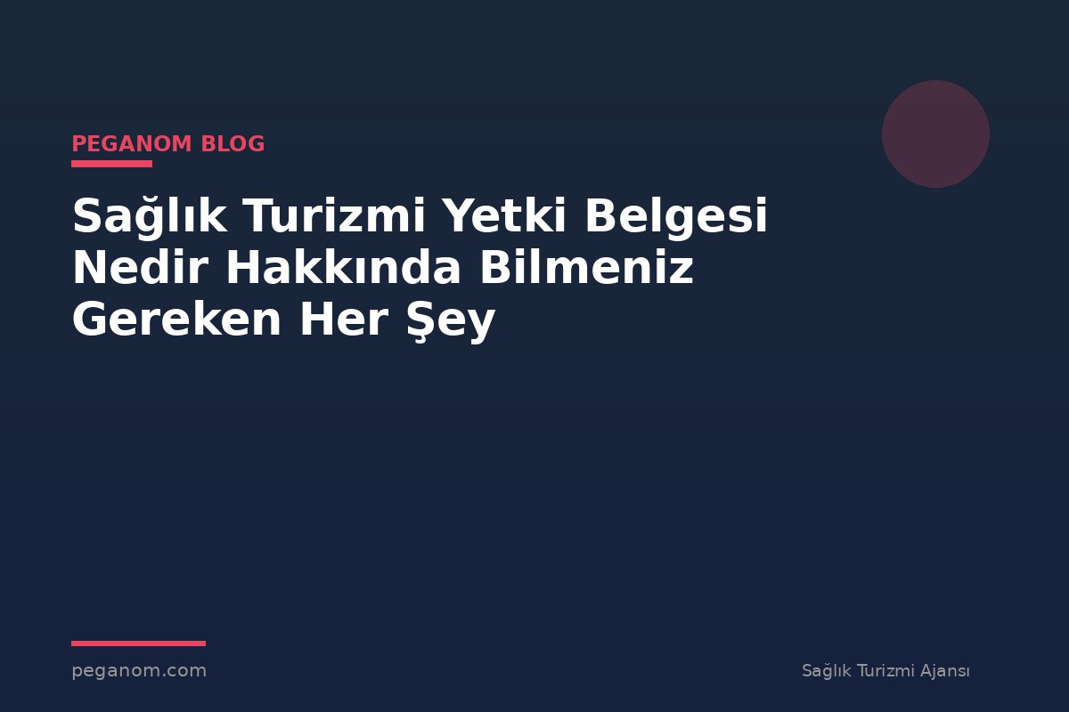 Sağlık Turizmi Yetki Belgesi Nedir Hakkında Bilmeniz Gereken Her Şey