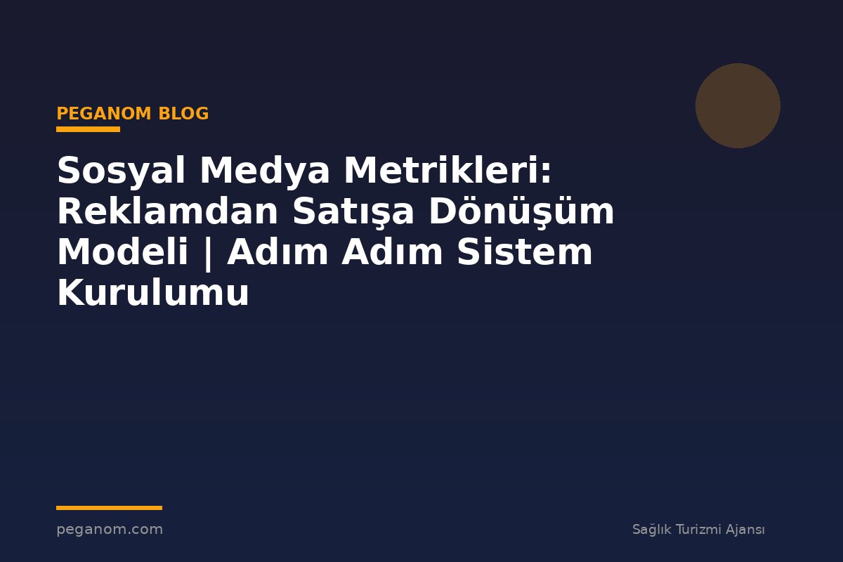 Sosyal Medya Metrikleri: Reklamdan Satışa Dönüşüm Modeli | Adım Adım Sistem Kurulumu