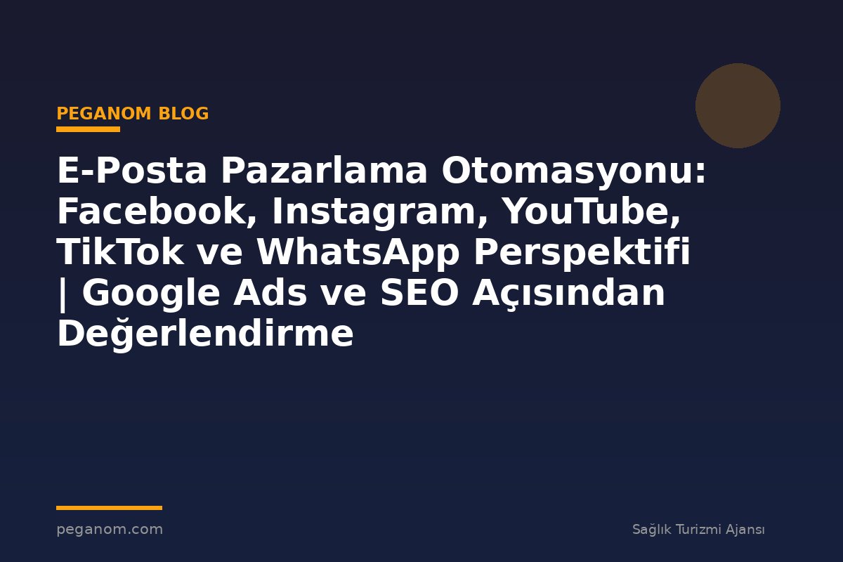 E-Posta Pazarlama Otomasyonu: Facebook, Instagram, YouTube, TikTok ve WhatsApp Perspektifi | Google Ads ve SEO Açısından Değerlendirme
