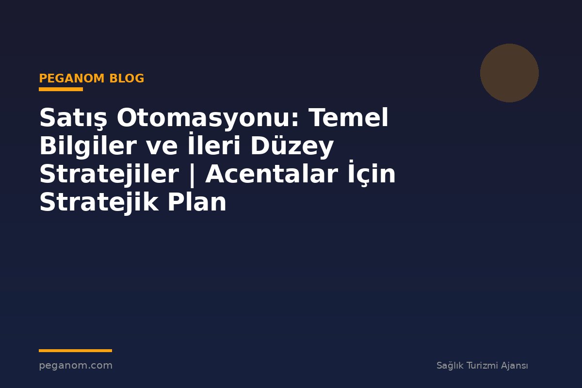 Satış Otomasyonu: Temel Bilgiler ve İleri Düzey Stratejiler | Acentalar İçin Stratejik Plan