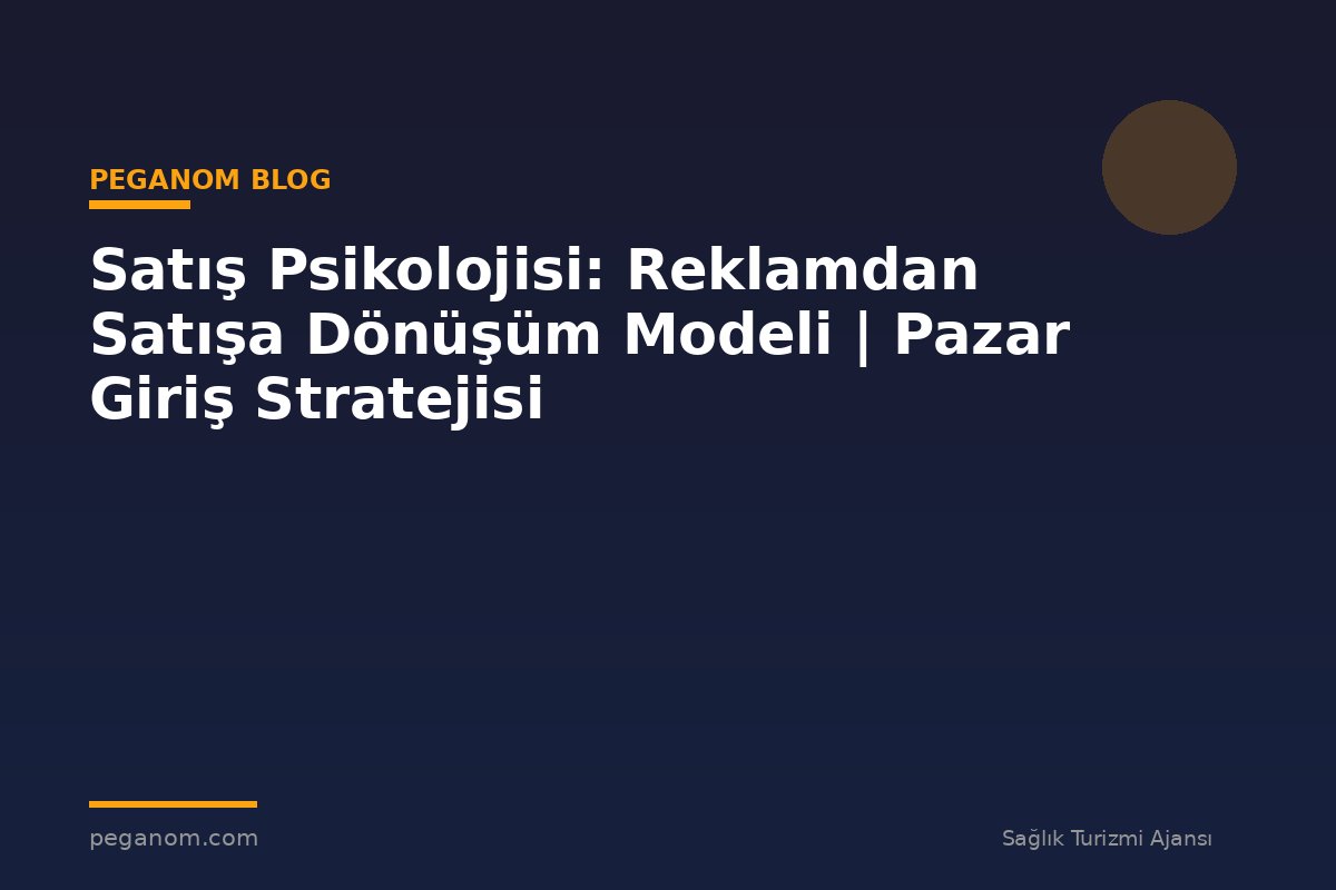 Satış Psikolojisi: Reklamdan Satışa Dönüşüm Modeli | Pazar Giriş Stratejisi
