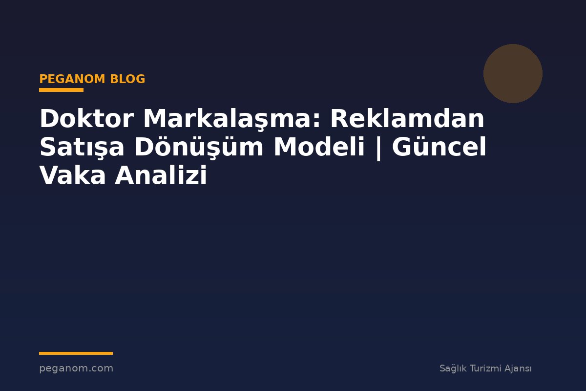 Doktor Markalaşma: Reklamdan Satışa Dönüşüm Modeli | Güncel Vaka Analizi