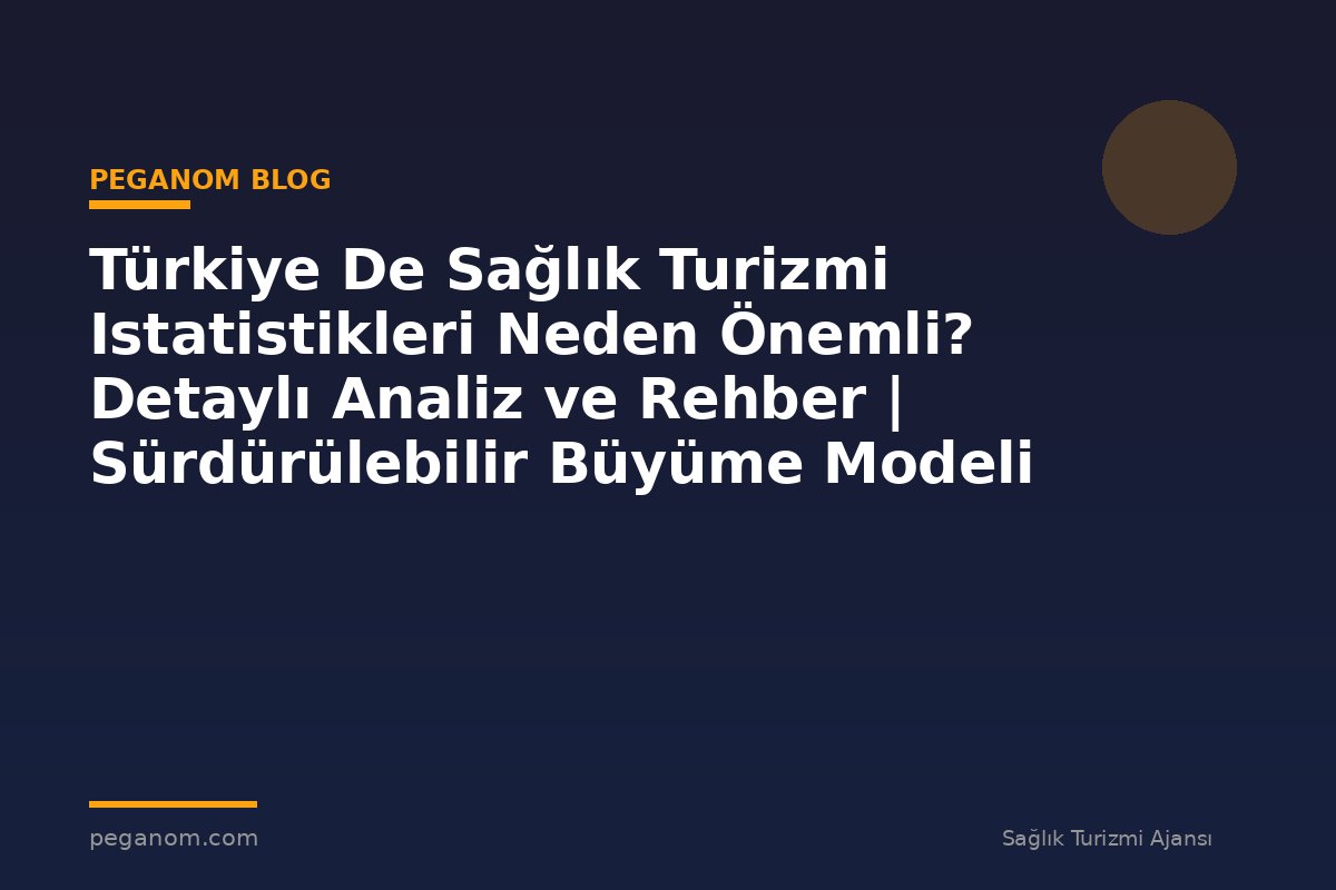 Türkiye De Sağlık Turizmi Istatistikleri Neden Önemli? Detaylı Analiz ve Rehber | Sürdürülebilir Büyüme Modeli