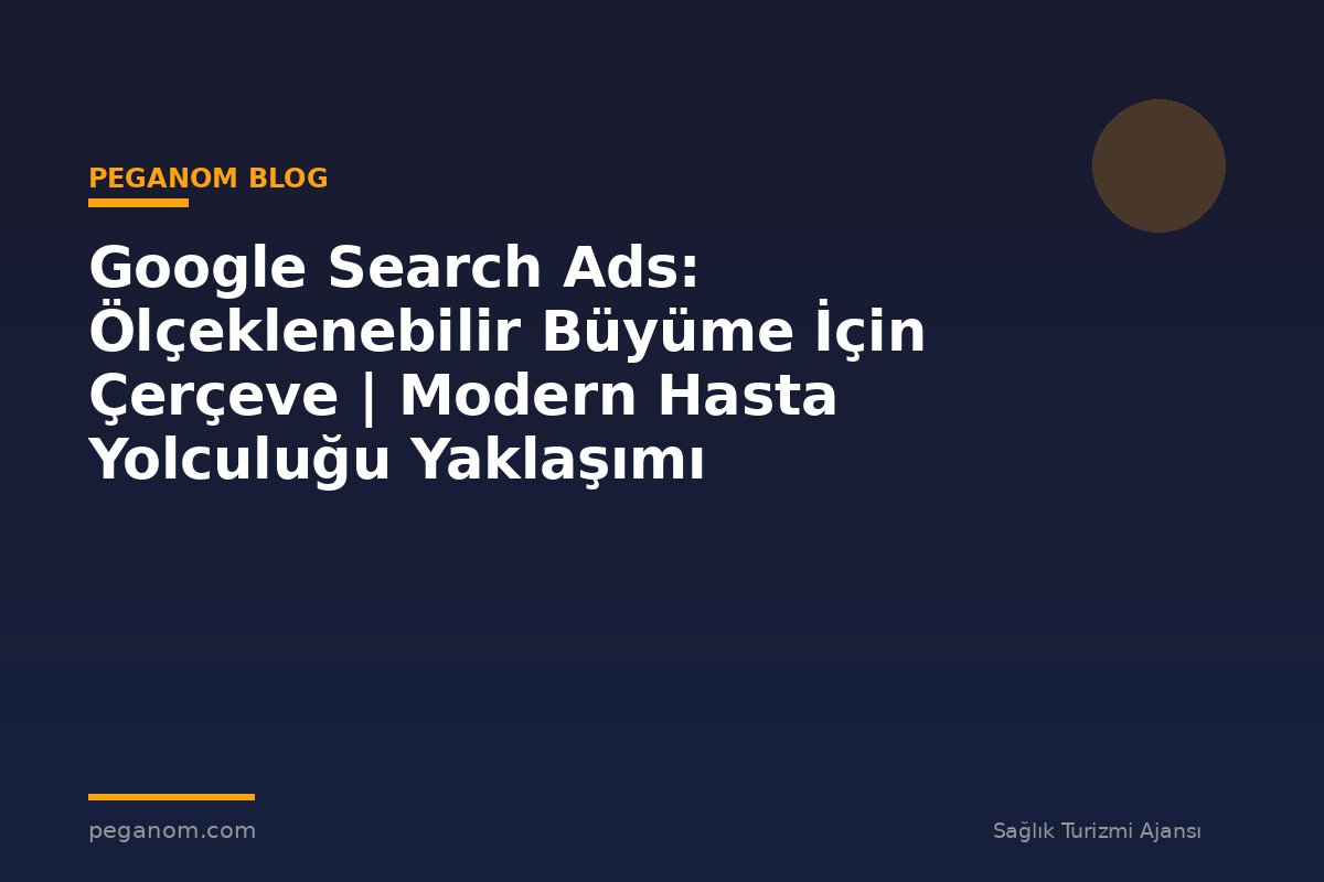 Google Search Ads: Ölçeklenebilir Büyüme İçin Çerçeve | Modern Hasta Yolculuğu Yaklaşımı