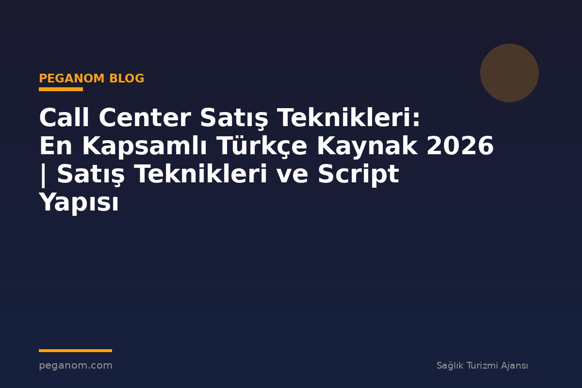 Call Center Satış Teknikleri: En Kapsamlı Türkçe Kaynak 2026 | Satış Teknikleri ve Script Yapısı