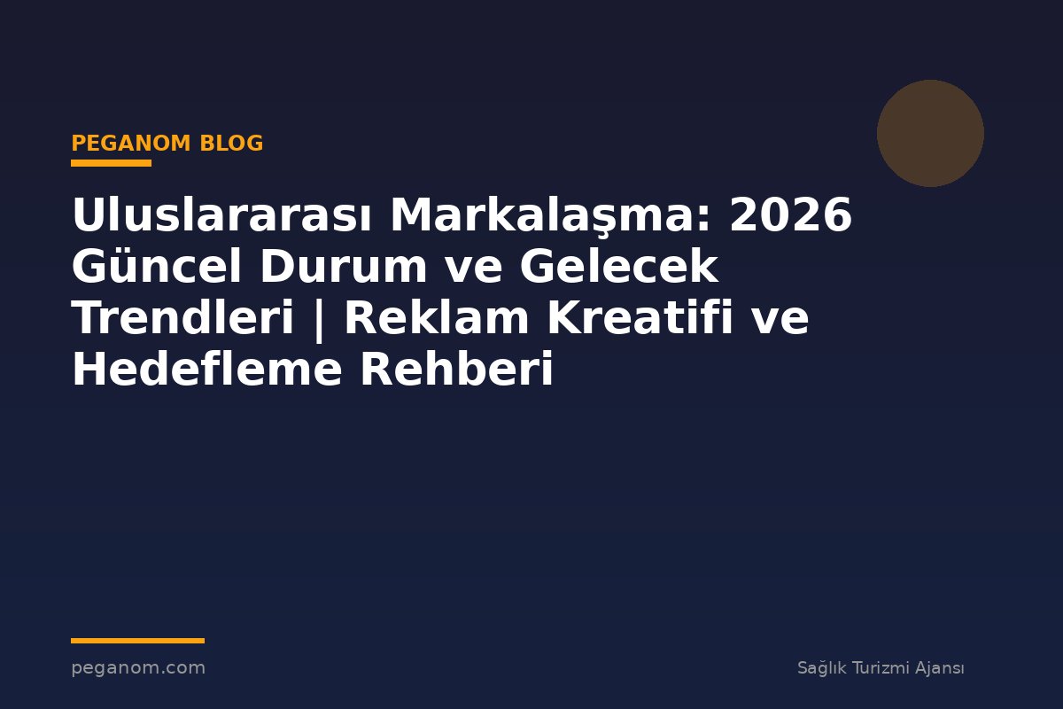 Uluslararası Markalaşma: 2026 Güncel Durum ve Gelecek Trendleri | Reklam Kreatifi ve Hedefleme Rehberi