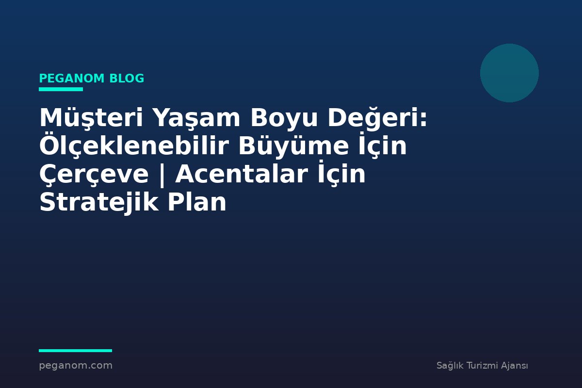 Müşteri Yaşam Boyu Değeri: Ölçeklenebilir Büyüme İçin Çerçeve | Acentalar İçin Stratejik Plan