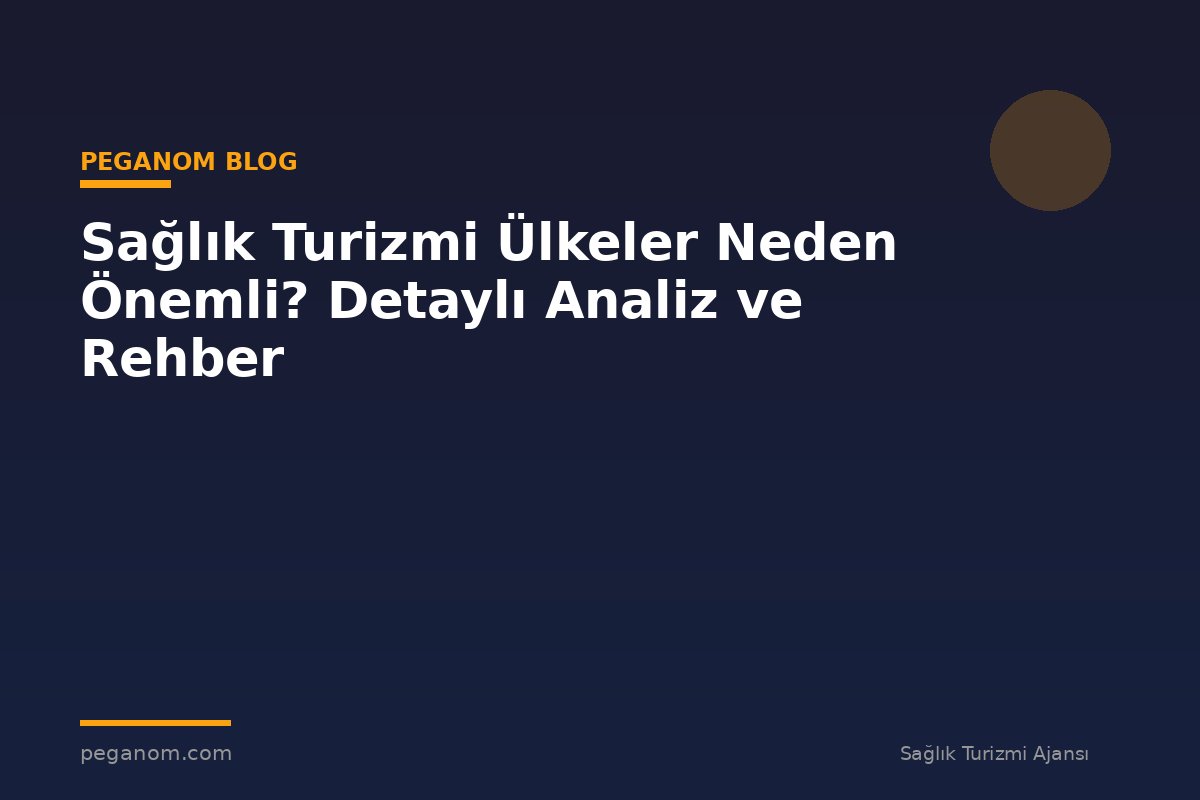 Sağlık Turizmi Ülkeler Neden Önemli? Detaylı Analiz ve Rehber