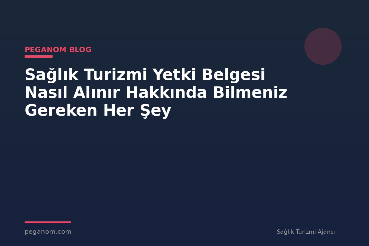 Sağlık Turizmi Yetki Belgesi Nasıl Alınır Hakkında Bilmeniz Gereken Her Şey