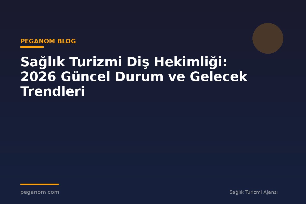 Sağlık Turizmi Diş Hekimliği: 2026 Güncel Durum ve Gelecek Trendleri