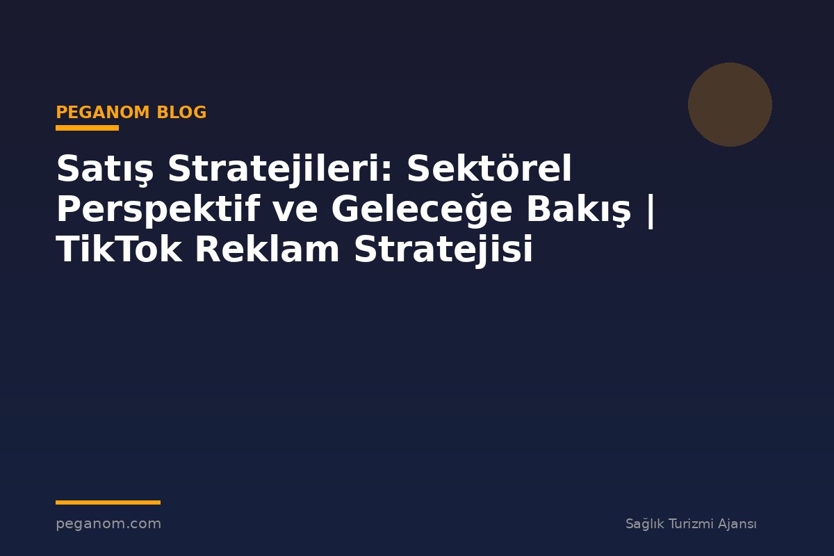 Satış Stratejileri: Sektörel Perspektif ve Geleceğe Bakış | TikTok Reklam Stratejisi