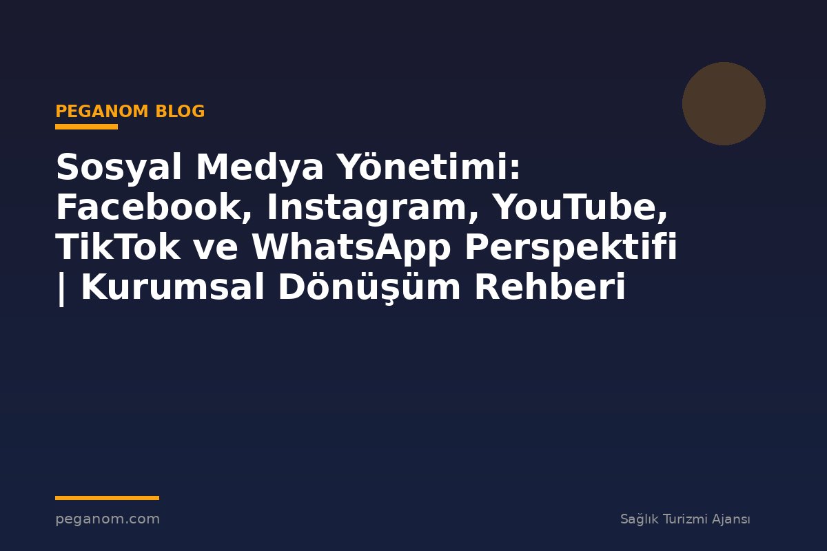 Sosyal Medya Yönetimi: Facebook, Instagram, YouTube, TikTok ve WhatsApp Perspektifi | Kurumsal Dönüşüm Rehberi