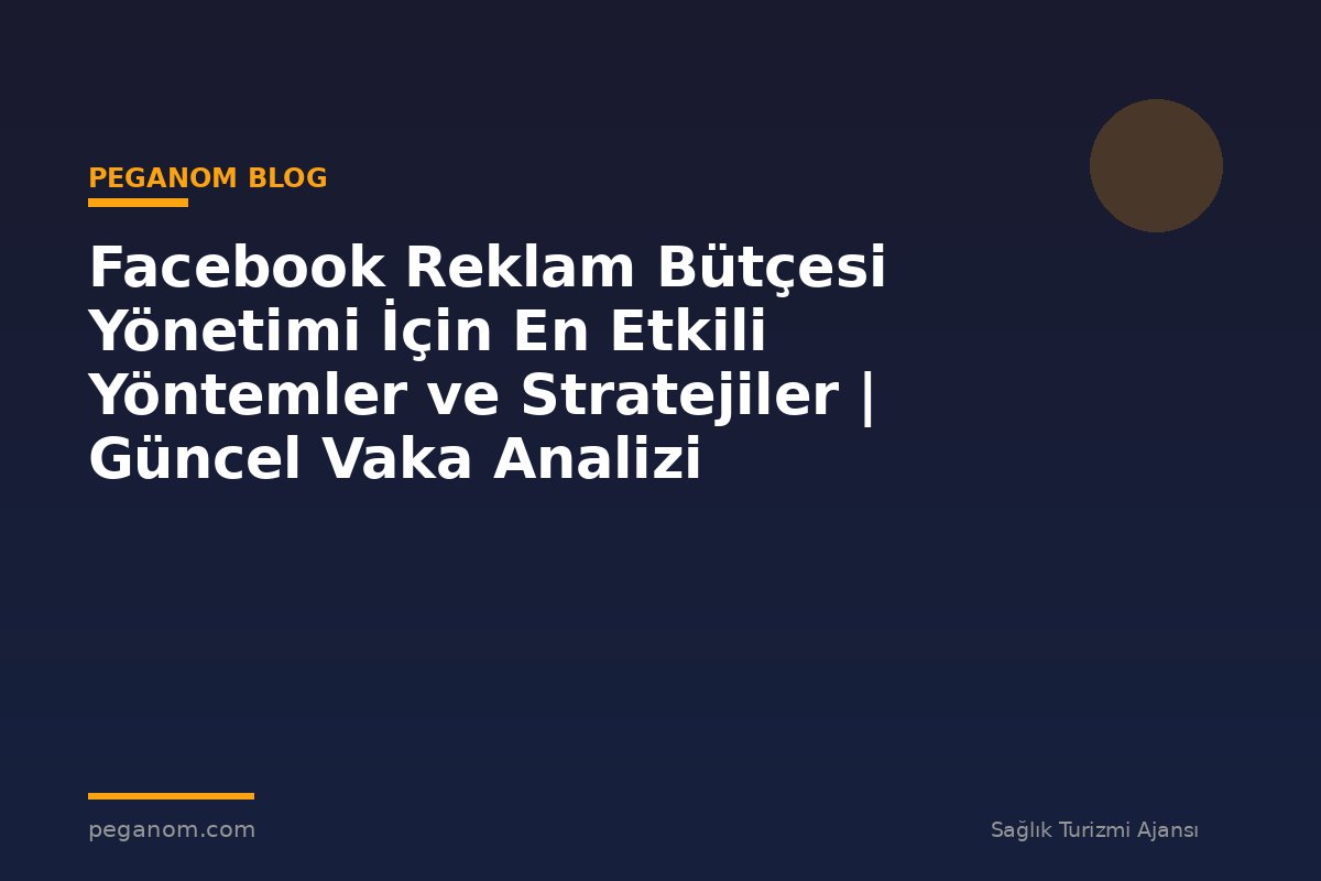 Facebook Reklam Bütçesi Yönetimi İçin En Etkili Yöntemler ve Stratejiler | Güncel Vaka Analizi