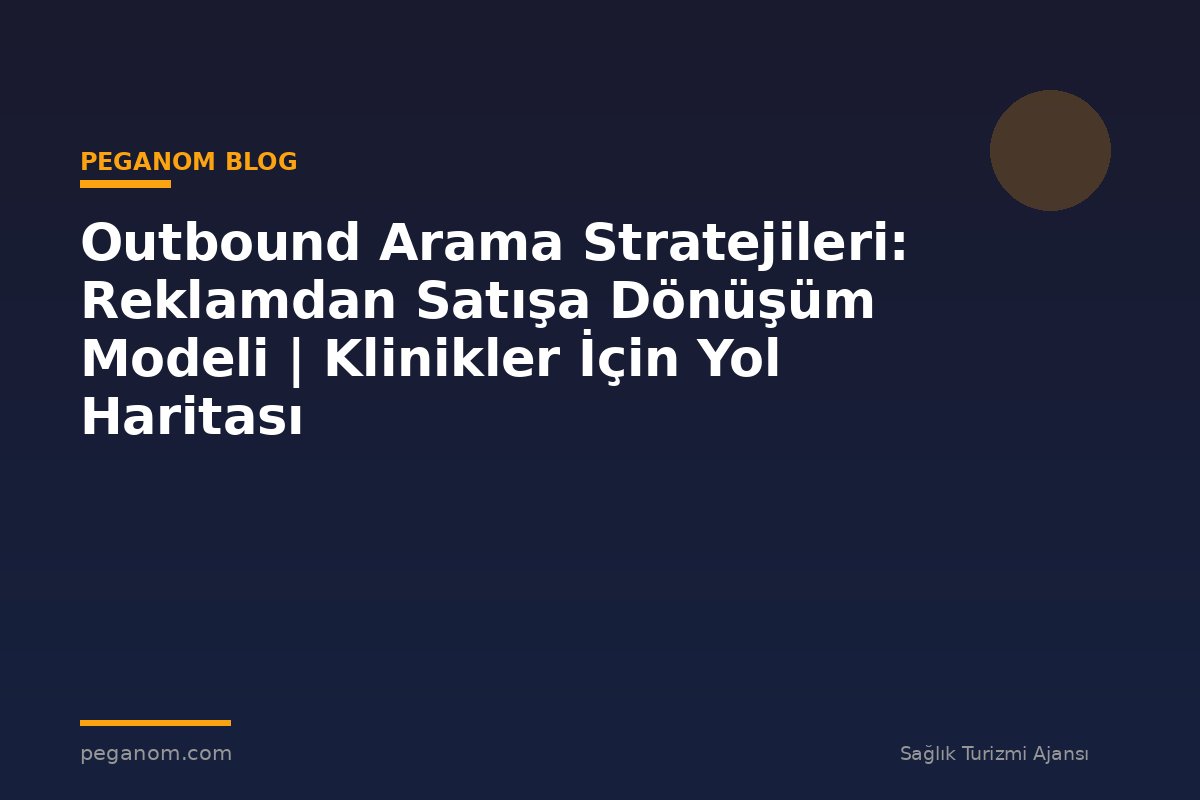 Outbound Arama Stratejileri: Reklamdan Satışa Dönüşüm Modeli | Klinikler İçin Yol Haritası