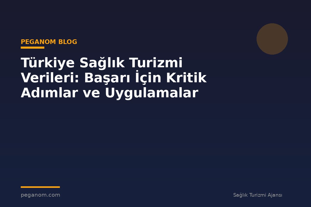 Türkiye Sağlık Turizmi Verileri: Başarı İçin Kritik Adımlar ve Uygulamalar