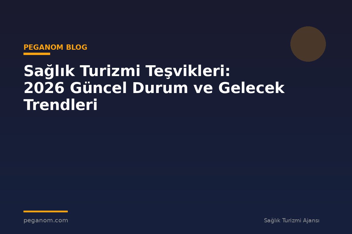 Sağlık Turizmi Teşvikleri: 2026 Güncel Durum ve Gelecek Trendleri