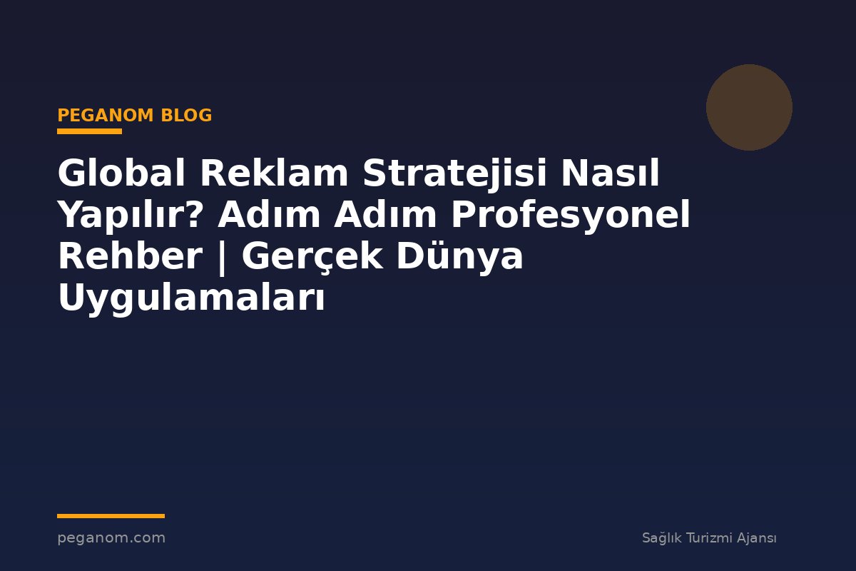 Global Reklam Stratejisi Nasıl Yapılır? Adım Adım Profesyonel Rehber | Gerçek Dünya Uygulamaları