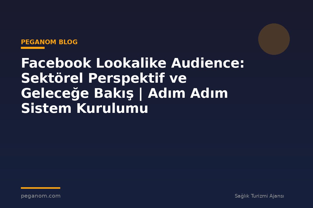 Facebook Lookalike Audience: Sektörel Perspektif ve Geleceğe Bakış | Adım Adım Sistem Kurulumu