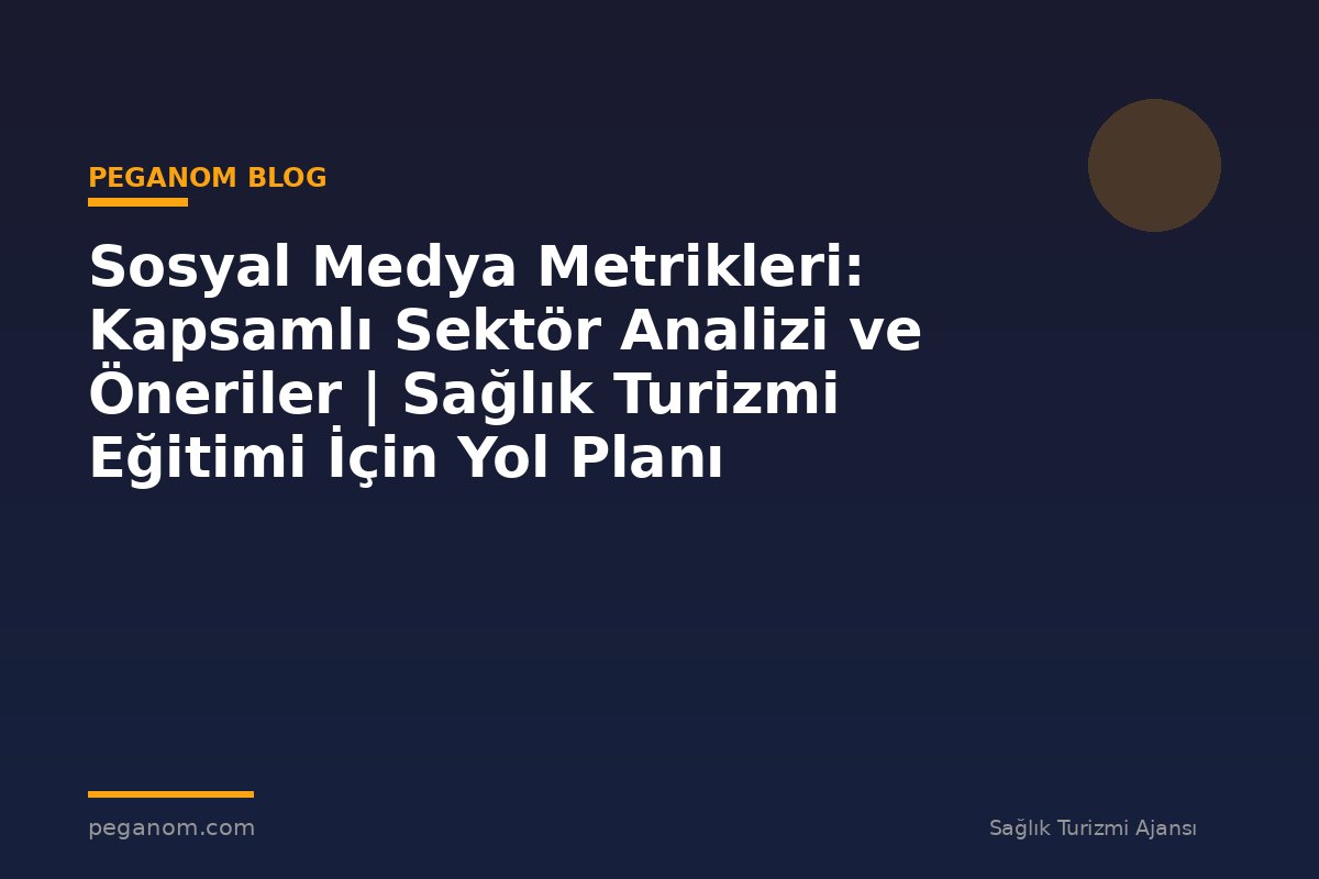 Sosyal Medya Metrikleri: Kapsamlı Sektör Analizi ve Öneriler | Sağlık Turizmi Eğitimi İçin Yol Planı