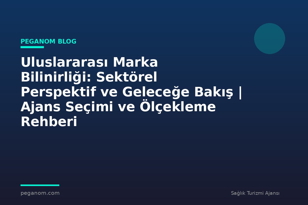 Uluslararası Marka Bilinirliği: Sektörel Perspektif ve Geleceğe Bakış | Ajans Seçimi ve Ölçekleme Rehberi
