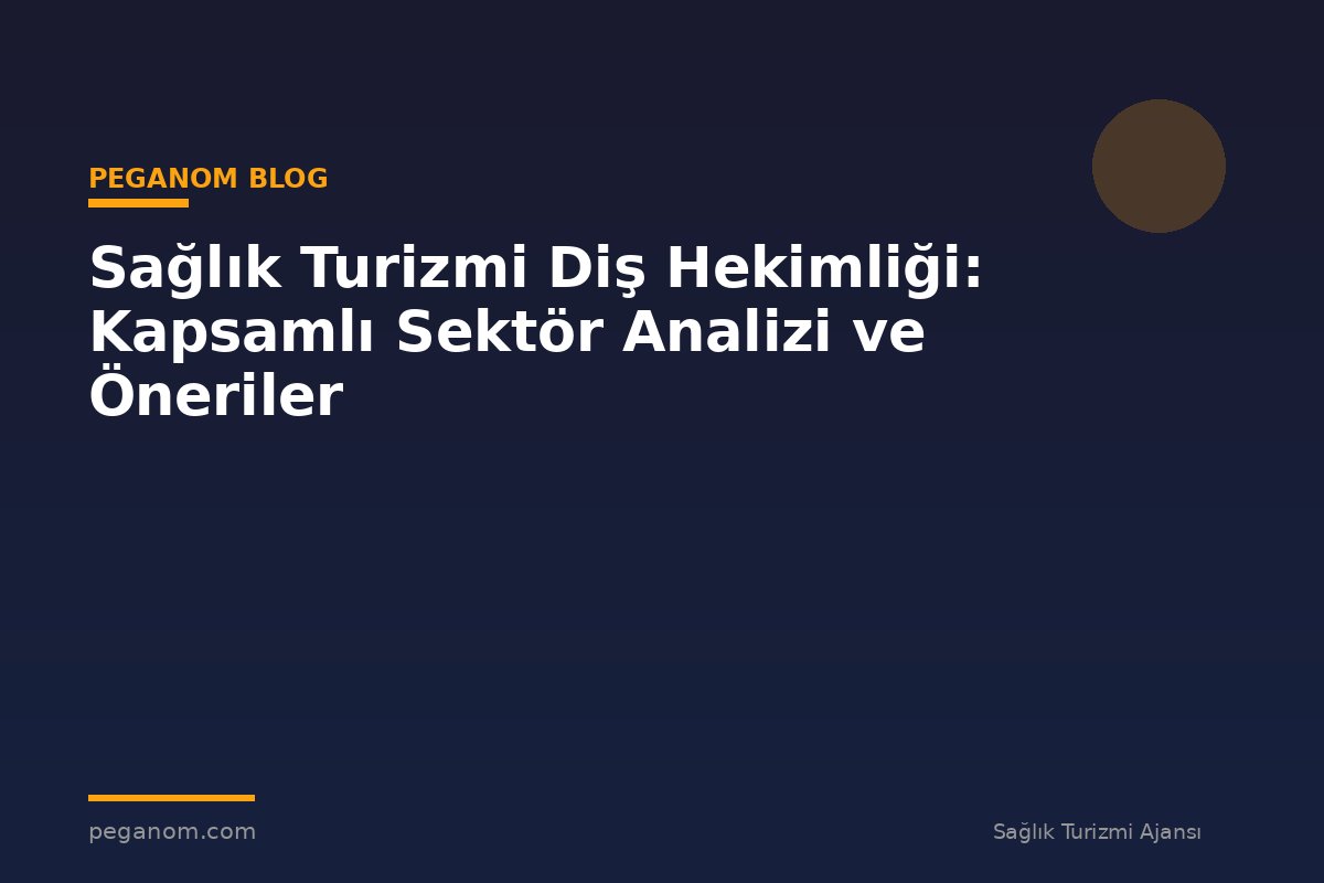 Sağlık Turizmi Diş Hekimliği: Kapsamlı Sektör Analizi ve Öneriler