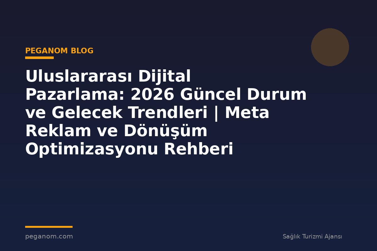 Uluslararası Dijital Pazarlama: 2026 Güncel Durum ve Gelecek Trendleri | Meta Reklam ve Dönüşüm Optimizasyonu Rehberi